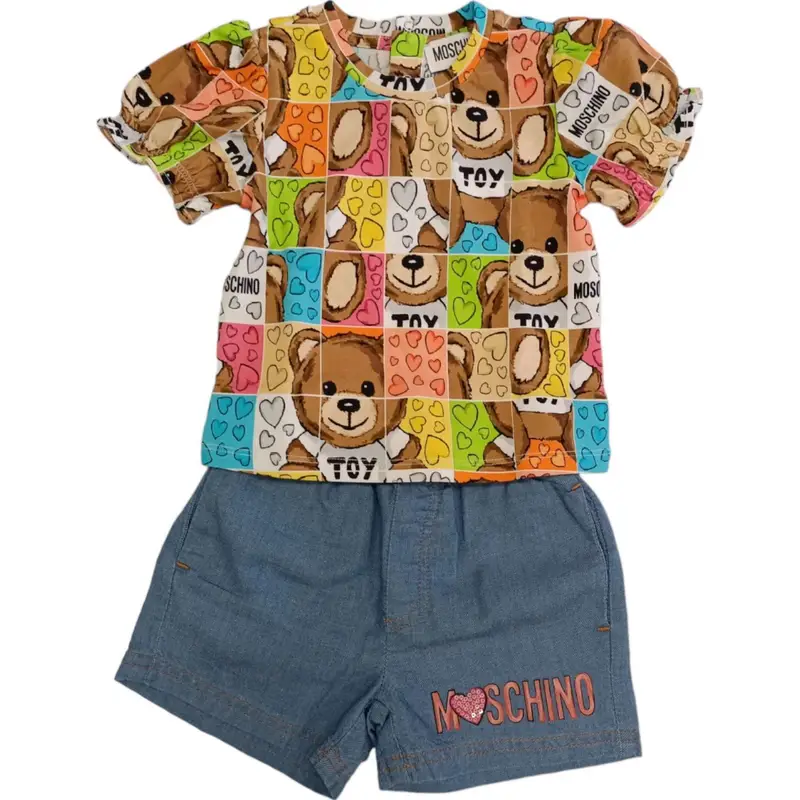 Moschino - Blusa+shorts 40168 Blue MDG015L0E22