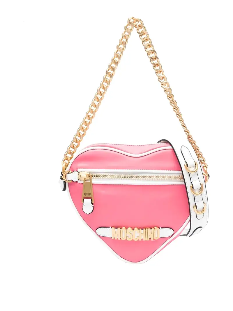 Borsa a cuore in nylon Rosa