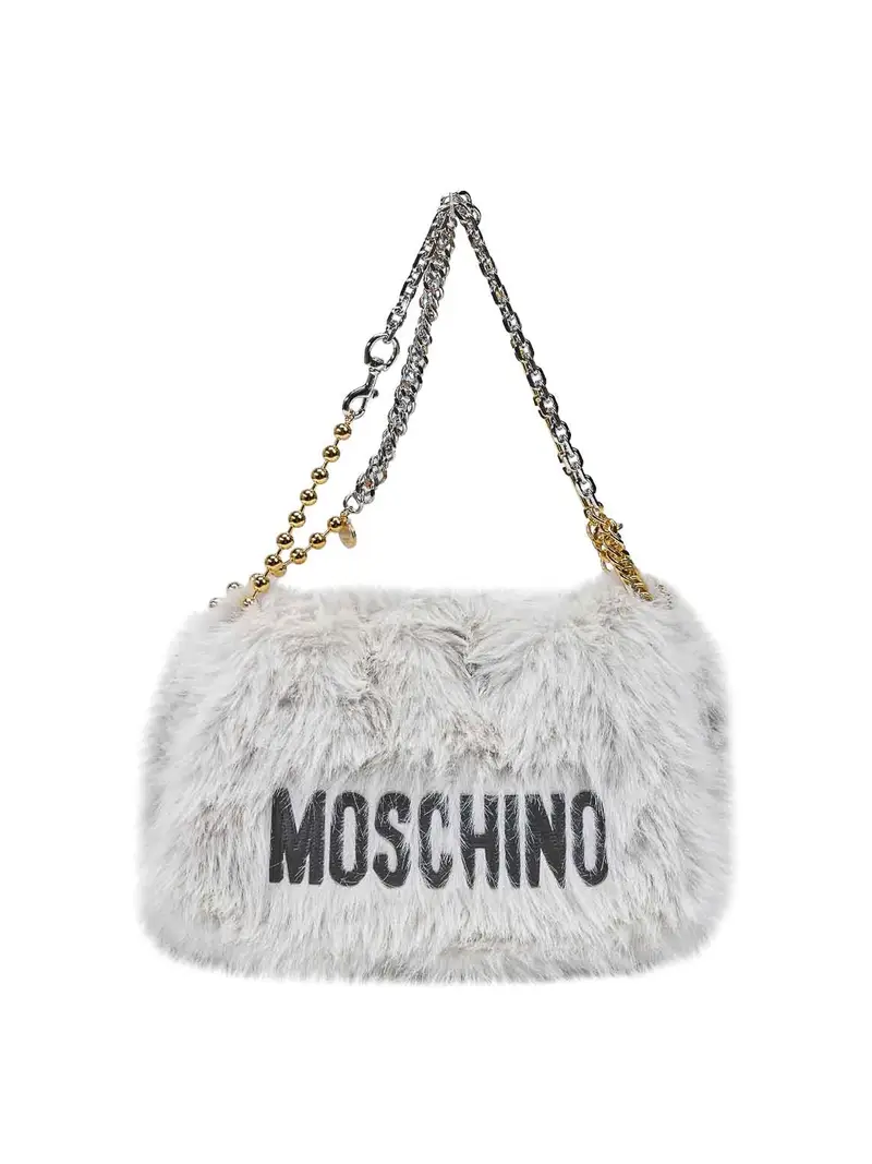 Borsa Furry Bianco