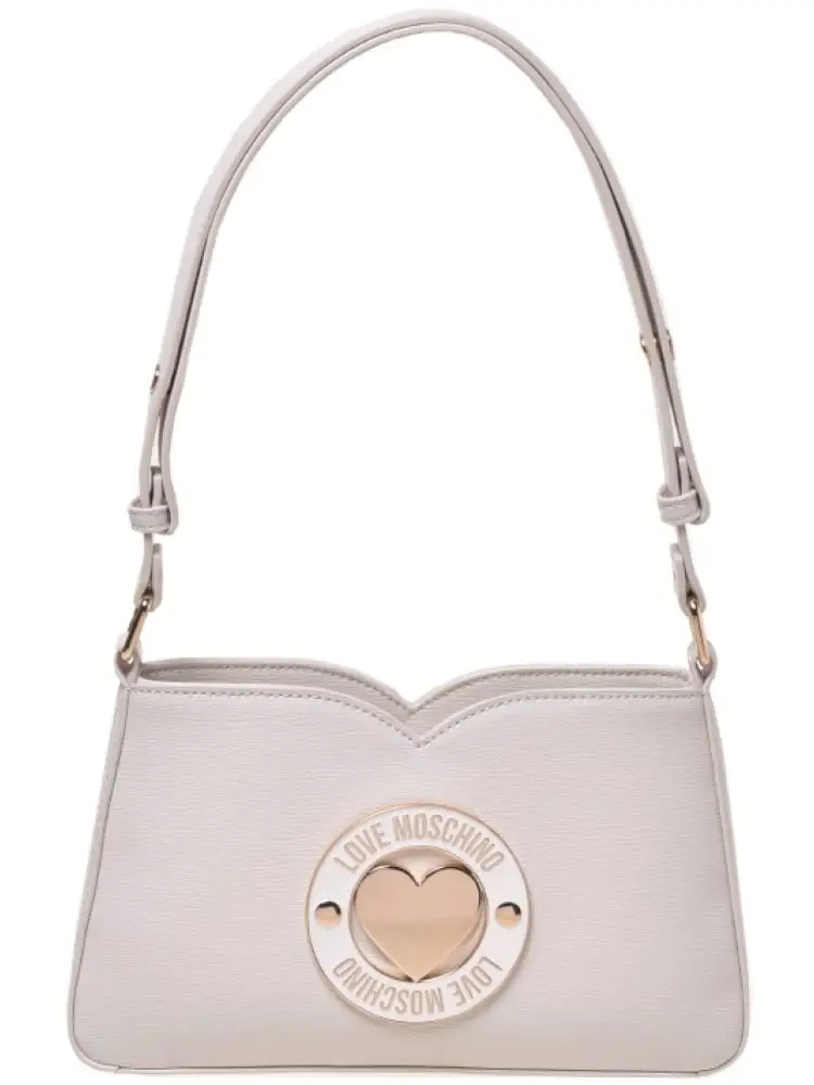 borsa piccola a spalla con logo dorato love