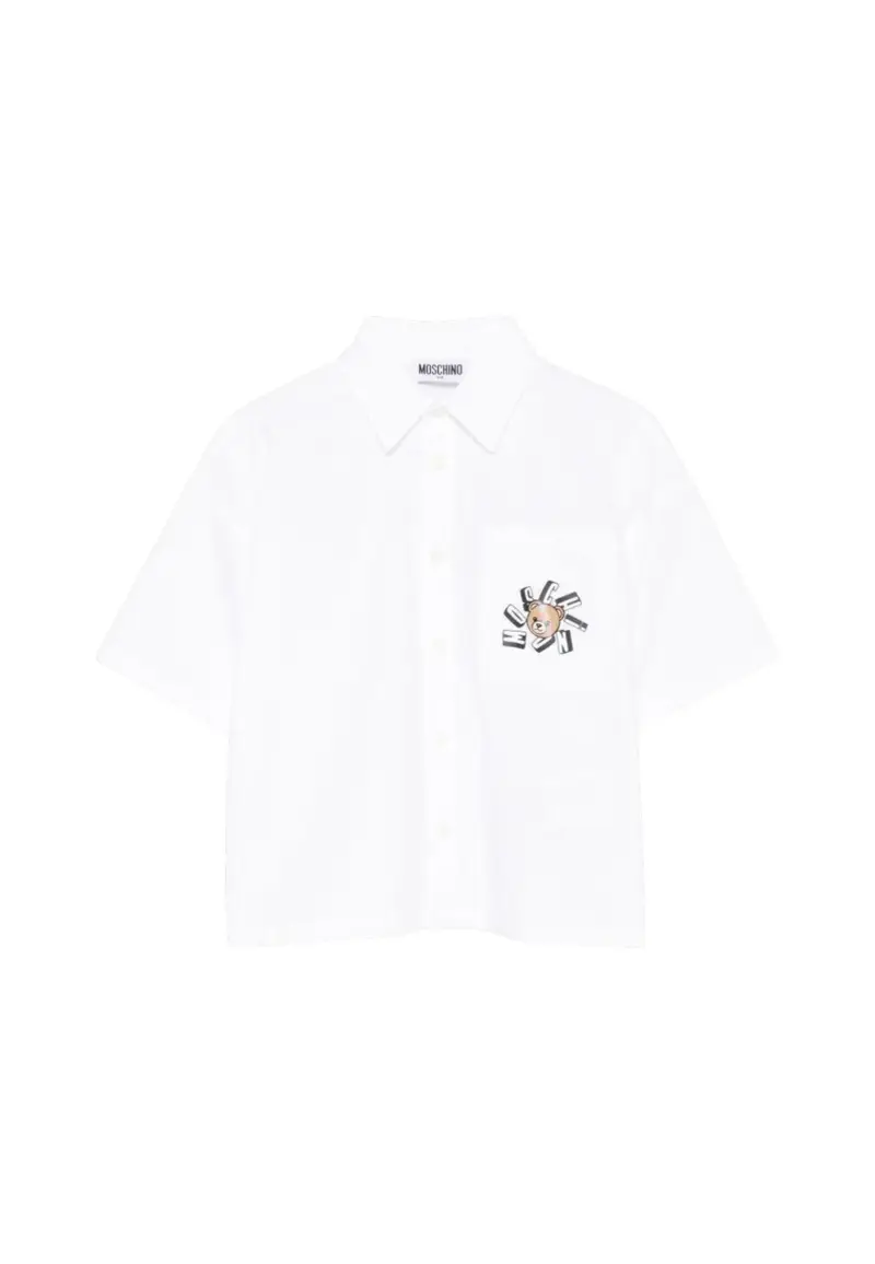 Camicia Bambino Moschino HUC01W WHITE