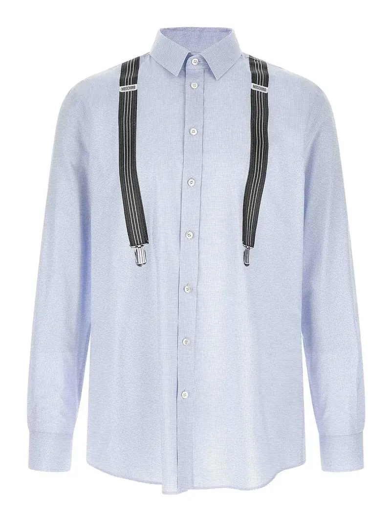 Camicia con stampa Trompe-Lil Azzurro