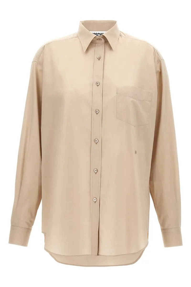 Camicia Cotone Beige
