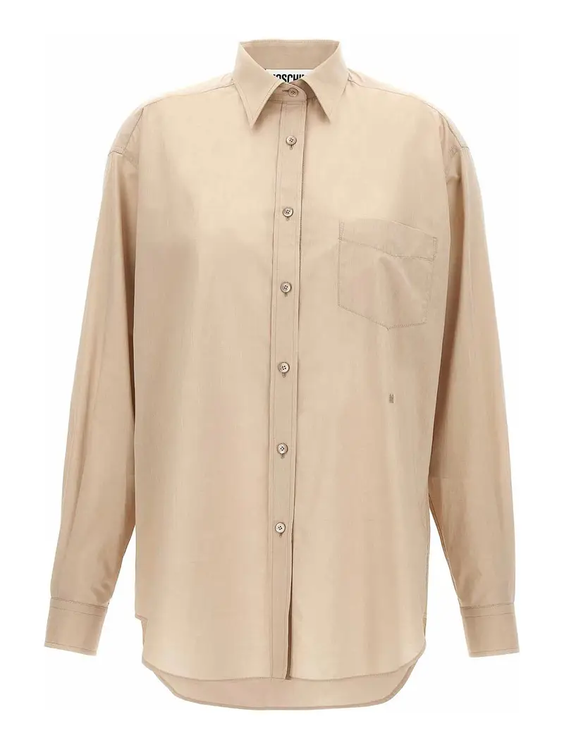 Camicia di cotone Beige