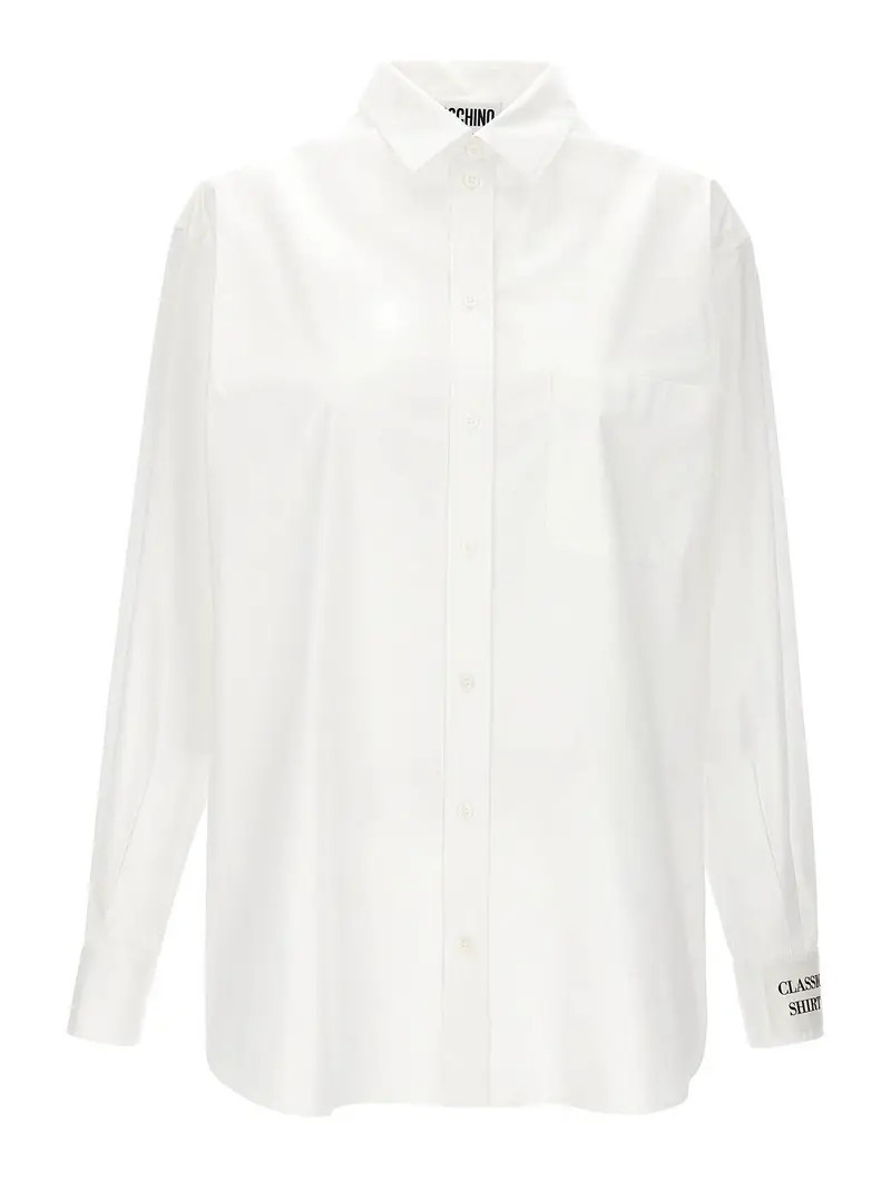 Camicia in popeline Bianco