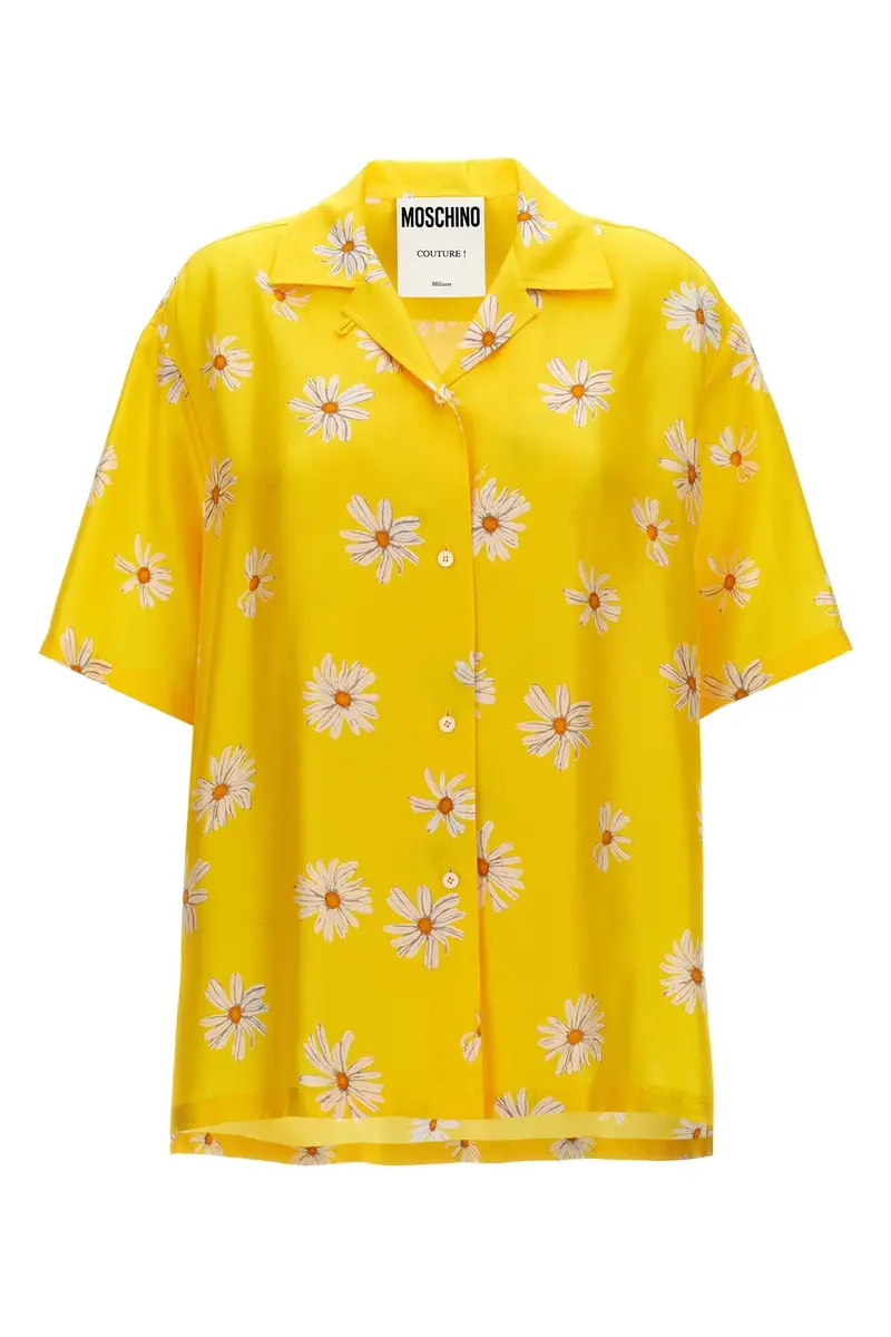 Camicia Stampa Margherite Giallo