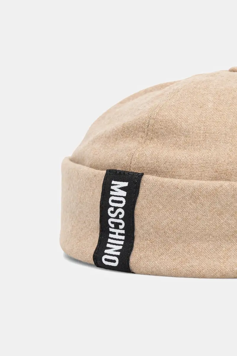 cappello in lana colore beige M5864 60802 miniatura 2