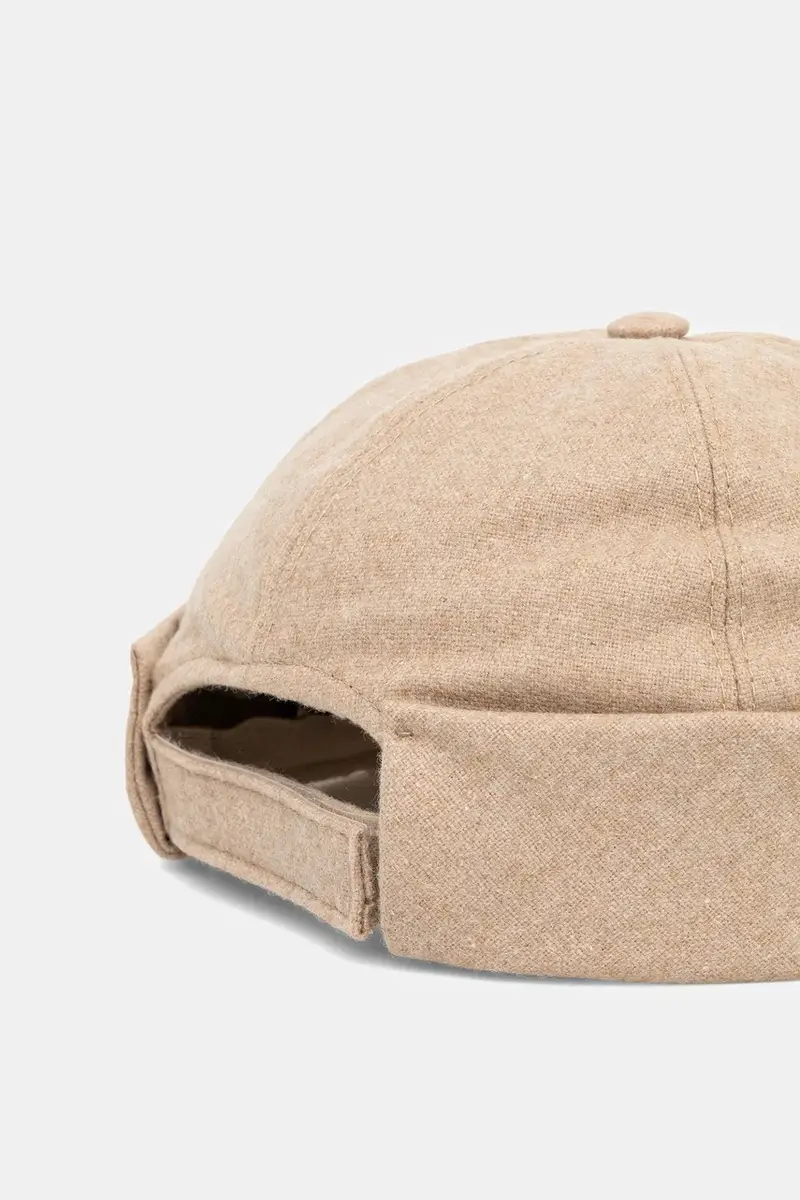 cappello in lana colore beige M5864 60802 miniatura 3