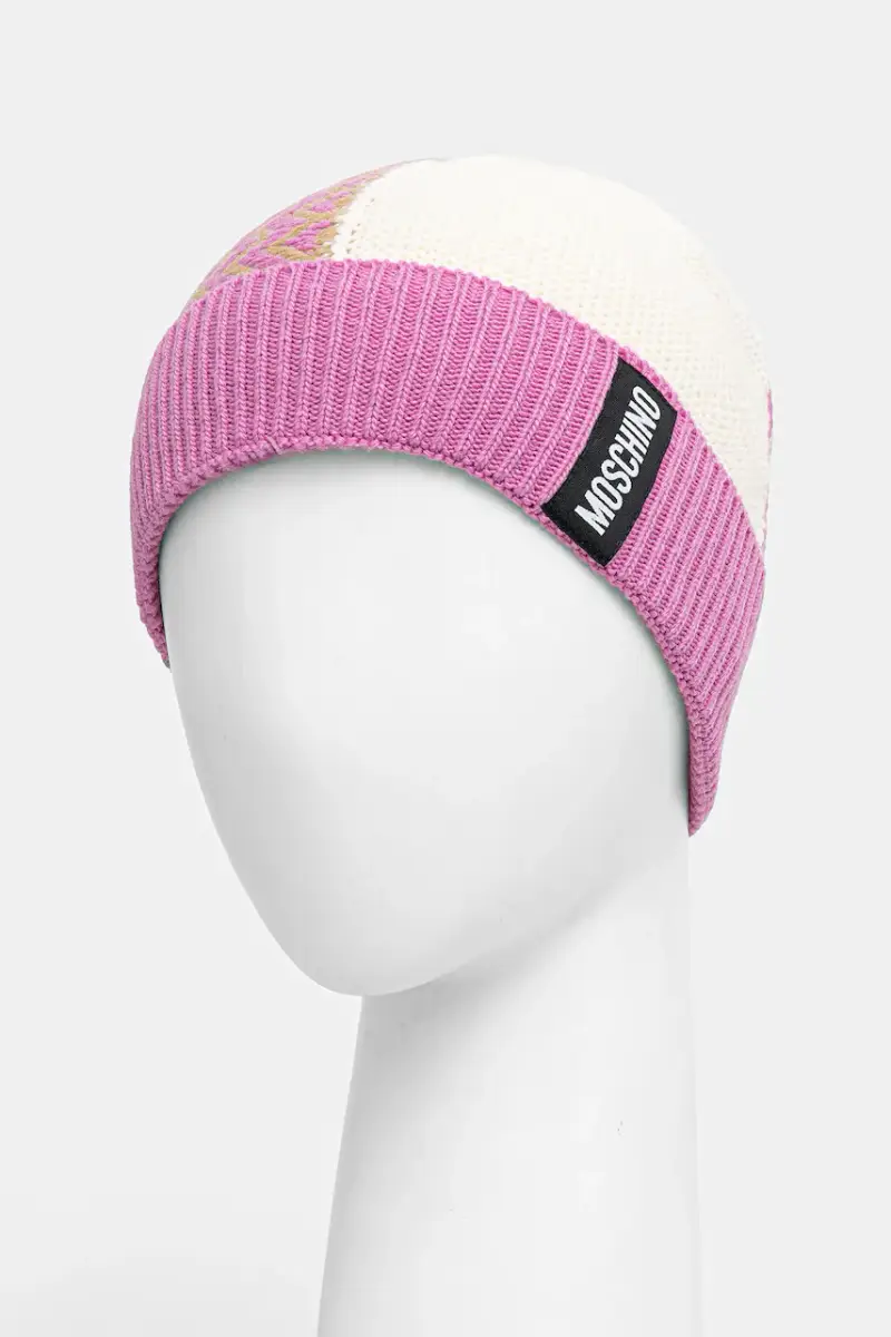 cappello in lana colore rosa M3338 65448 miniatura 2
