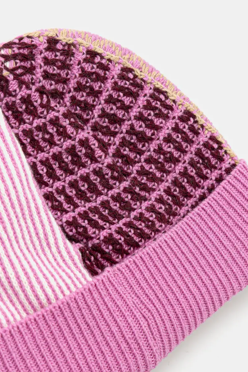 cappello in lana colore rosa M3338 65448 miniatura 3