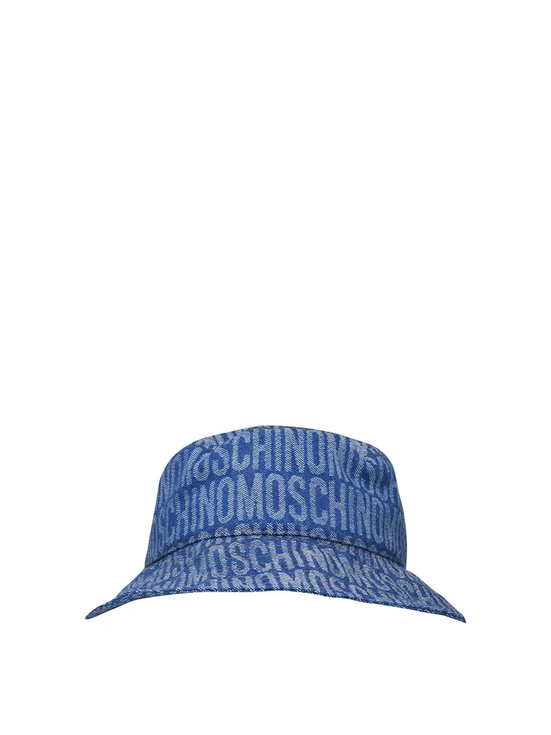 Cappello in misto cotone blu