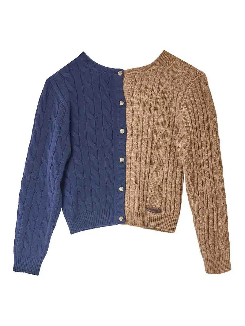 Cardigan Inverso Multicolore