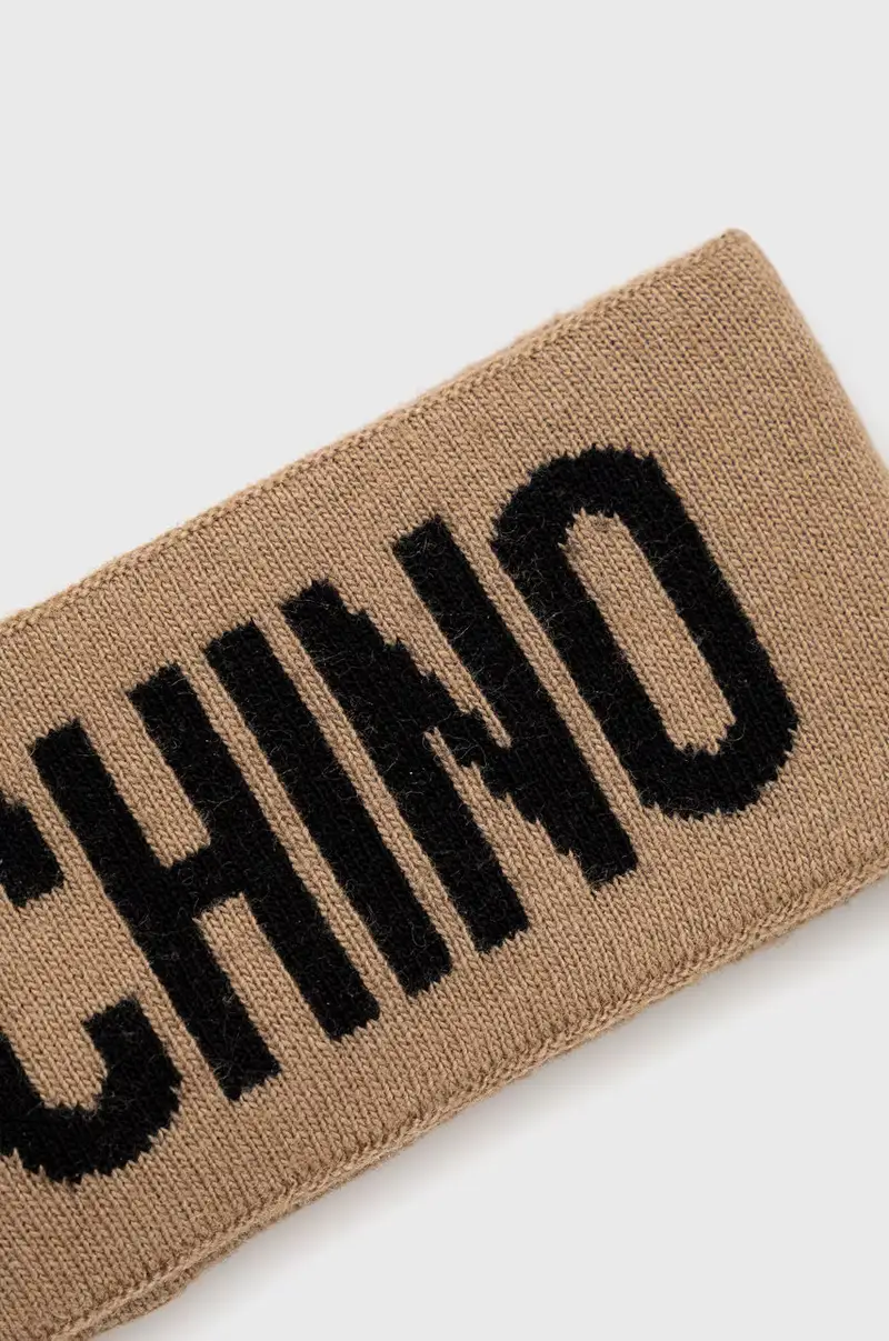 cerchietto in lana Beige miniatura 3