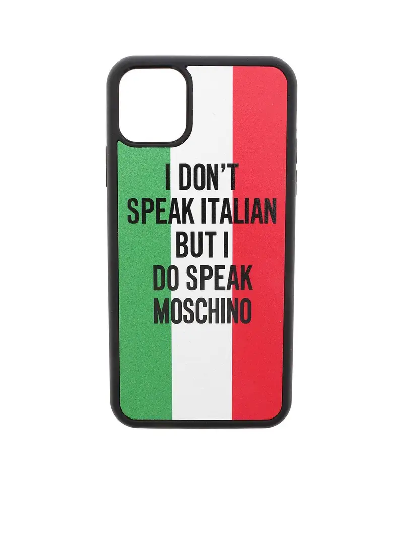 Cover Iphone 11 Pro Max Italian Slogan Multicolore