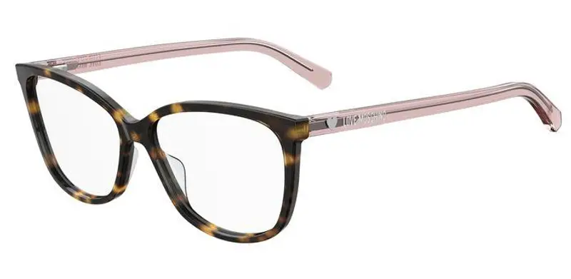 Moschino Donna MOL546/TN 086 Montature da vista Acetato Havana Squadrata