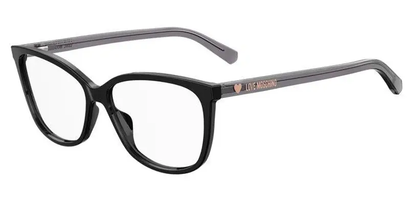 Moschino Donna MOL546/TN 807 Montature da vista Acetato Nero Squadrata