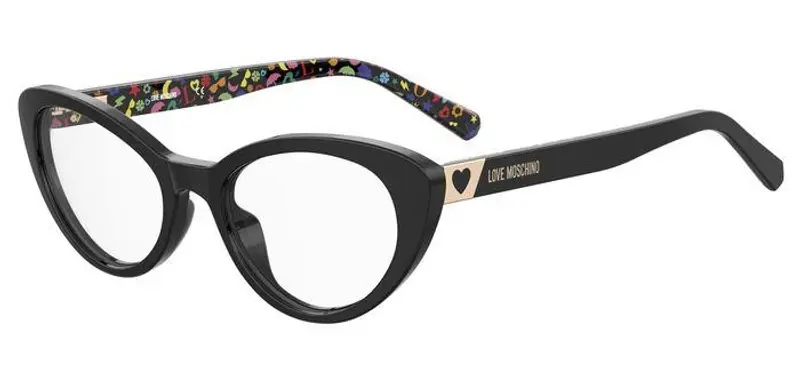 Moschino Donna MOL577 807 Montature da vista Acetato Nero Cat Eye