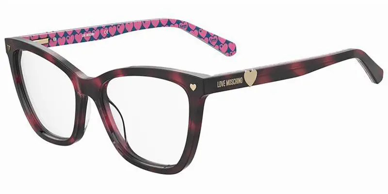 Moschino Donna MOL593 HT8 Montature da vista Acetato Havana  Geometrica