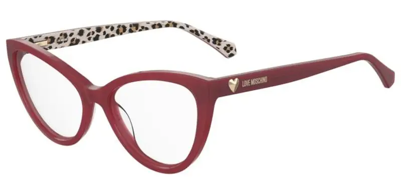 Moschino Donna MOL631 WGX Montature da vista Acetato Rosso Cat Eye