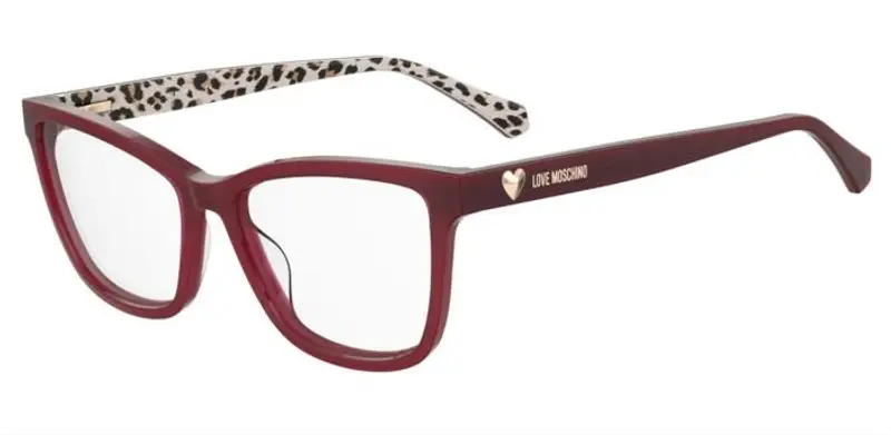 Moschino Donna MOL632 WGX Montature da vista Acetato Rosso Cat Eye