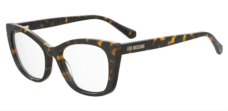 Moschino Donna MOL644 086 Montature da vista Acetato Havana  Squadrata Normale