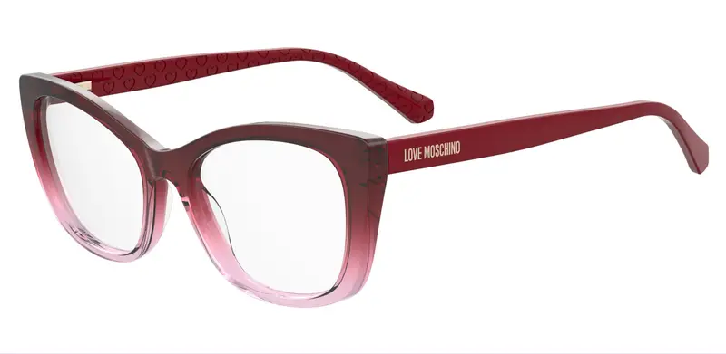 Moschino Donna MOL644 2OO Montature da vista Acetato Rosso  Squadrata Normale