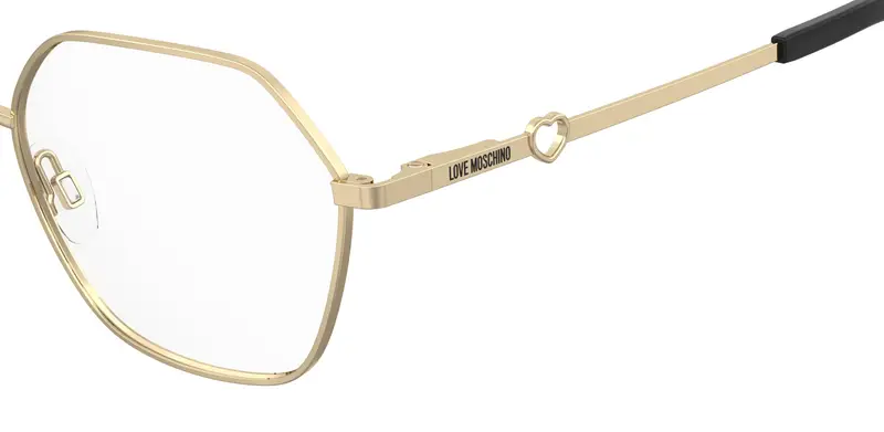 Moschino Donna MOL650 000 Montature da vista Metallo Oro Rotonda Normale miniatura 2