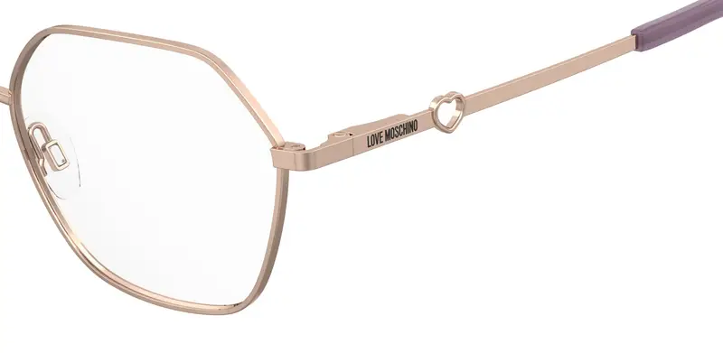 Moschino Donna MOL650 DDB Montature da vista Metallo Oro Rotonda Normale miniatura 2