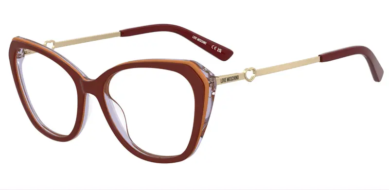 Moschino Donna MOL653 95E Montature da vista Acetato Marrone  Squadrata Normale