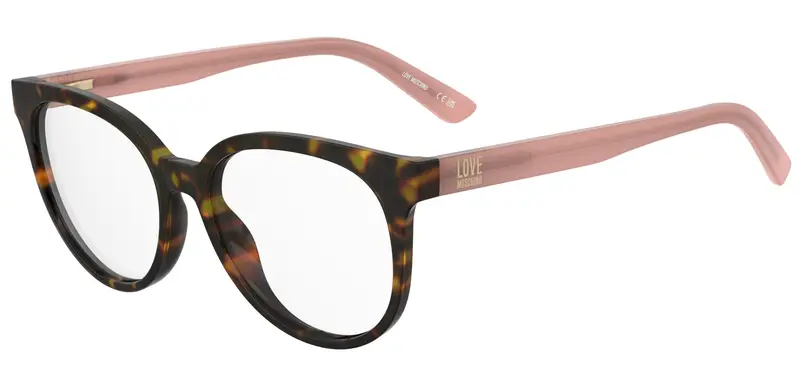 Moschino Donna MOL658 086 Montature da vista Acetato Havana  Squadrata Normale