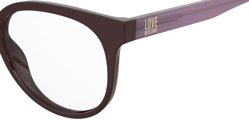 Moschino Donna MOL658 0T7 Montature da vista Acetato Viola Squadrata Normale miniatura 2