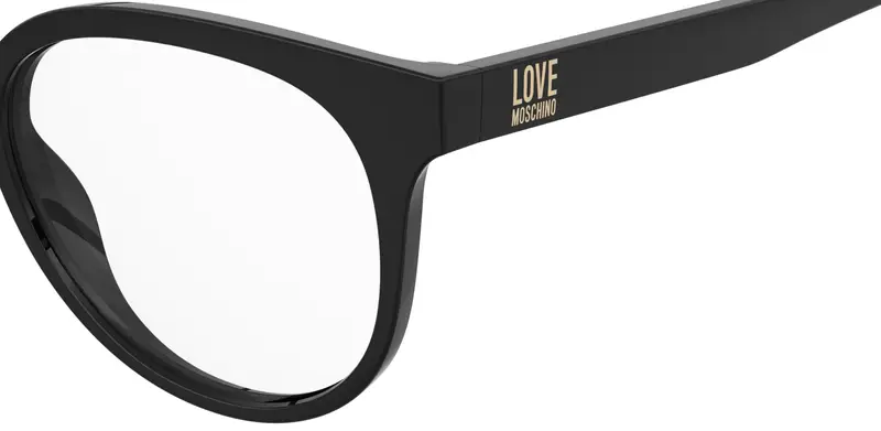 Moschino Donna MOL658 807 Montature da vista Acetato Nero Squadrata Normale miniatura 2