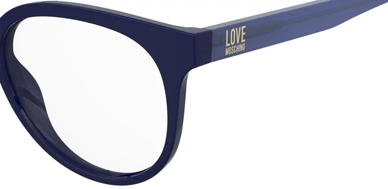 Moschino Donna MOL658 PJP Montature da vista Acetato Blu Squadrata Normale miniatura 2