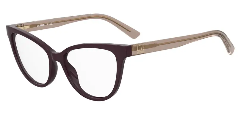 Donna MOL659 0T7 Montature da vista Acetato Viola Cat Eye Normale