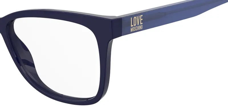 Moschino Donna MOL660 PJP Montature da vista Acetato Blu Squadrata Normale miniatura 2