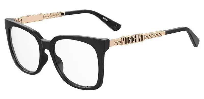 Moschino Donna MOS627 807 Montature da vista Acetato Nero Squadrata