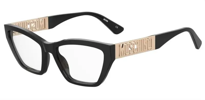 Moschino Donna MOS634 807 Montature da vista Acetato Nero Cat Eye