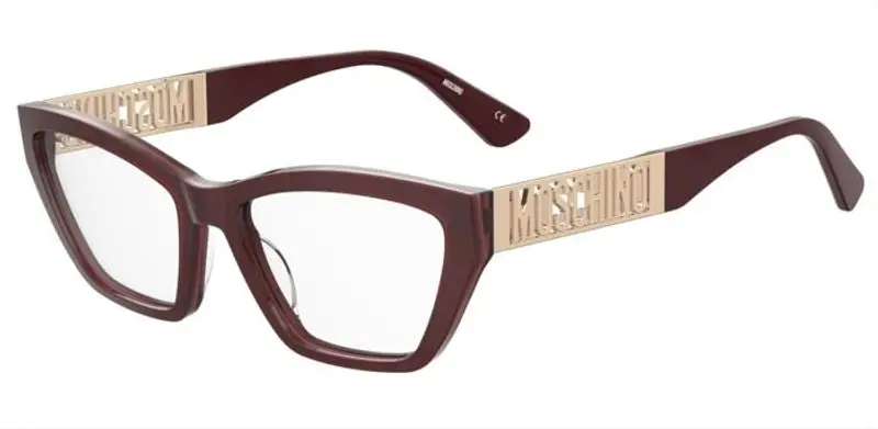 Moschino Donna MOS634 LHF Montature da vista Acetato Borgogna  Cat Eye