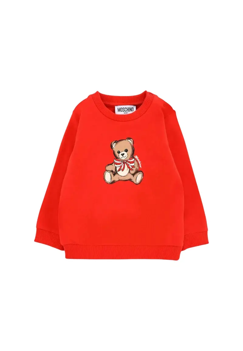 Felpa Bambina Moschino HDF06G_ROSSO RED