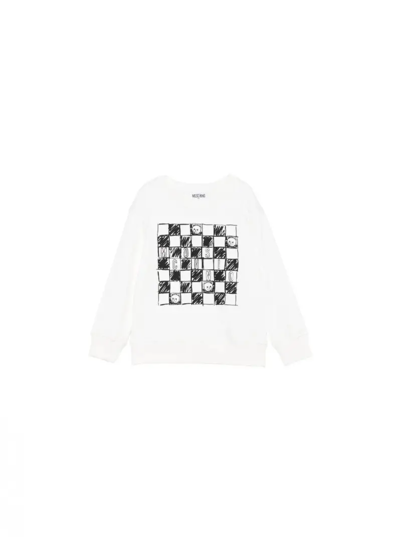 Felpa Bambino Moschino HUF099 WHITE