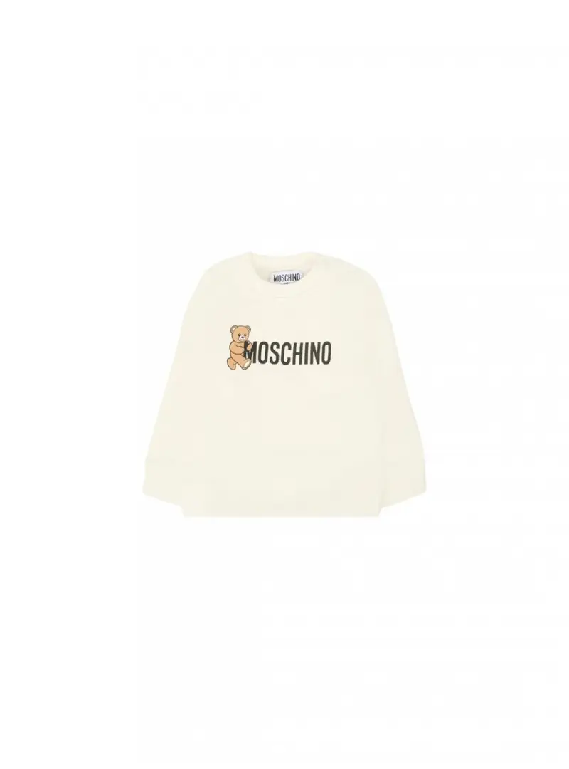 Felpa Bambino Moschino M8F03Q IVORY