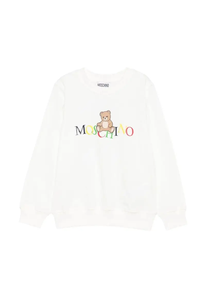 Felpa Bambino unisex Moschino HNF08V_BIANCO WHITE