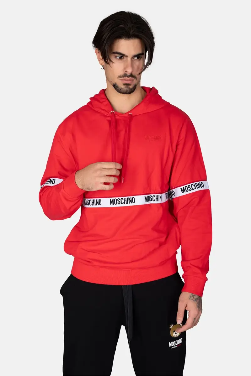 FELPA BANDA LOGATA ROSSO