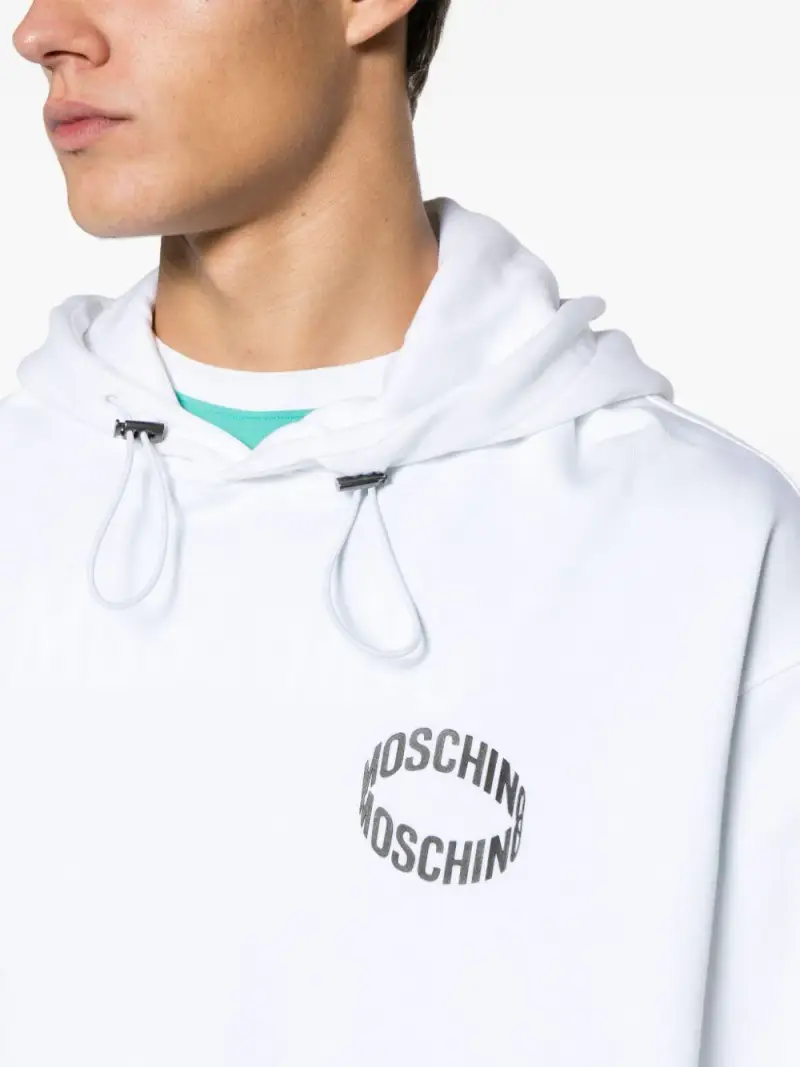 Felpa bianca logo loop miniatura 2