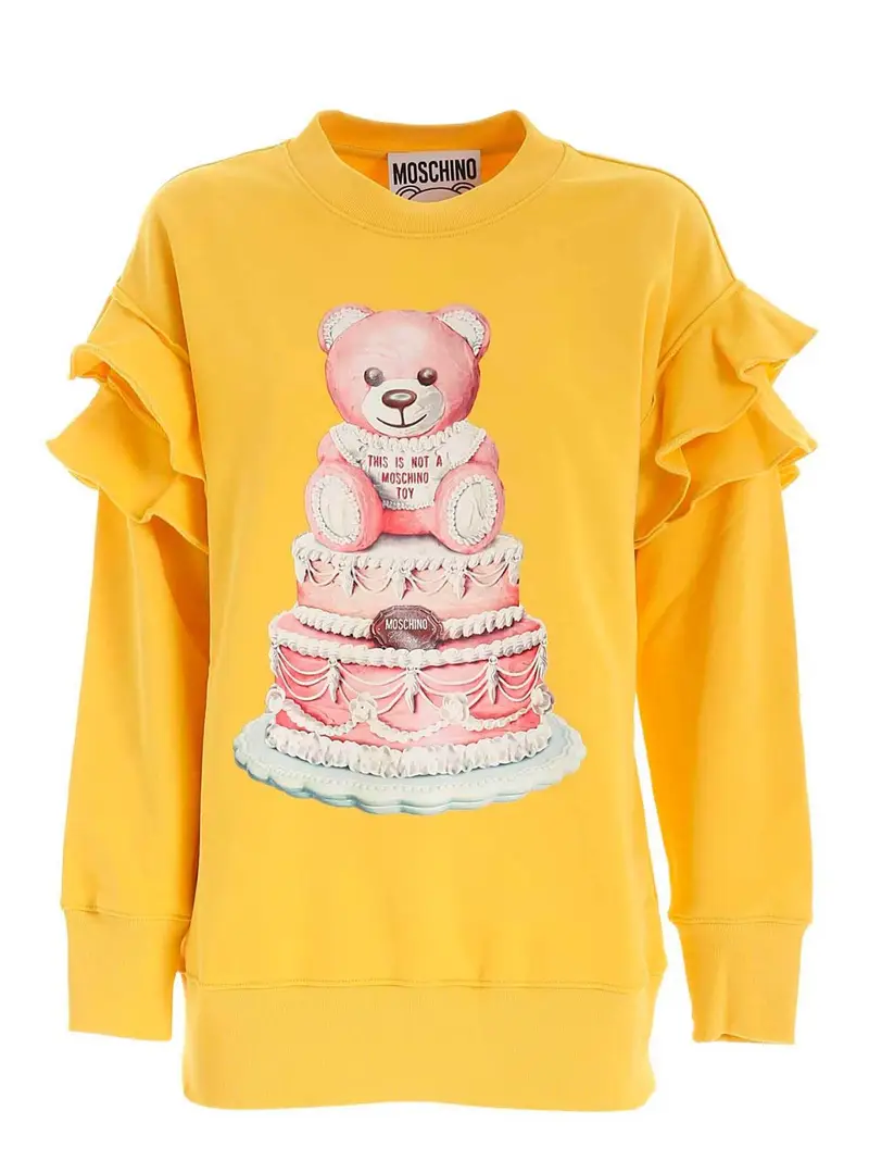 Felpa Cake Teddy Bear gialla Giallo