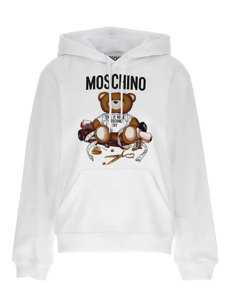 felpa con cappuccio orsetto sarto Bianco