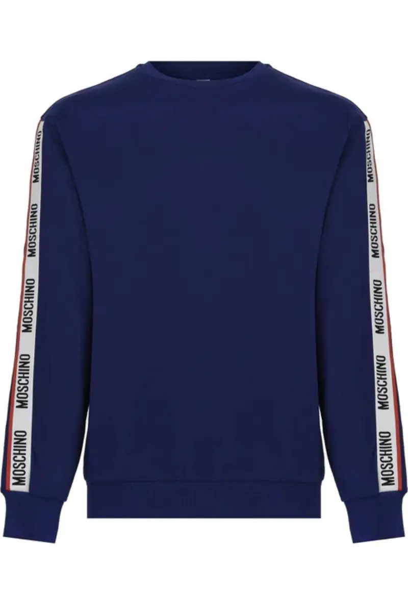 FELPA MOSCHINO UNDERWEAR BLU