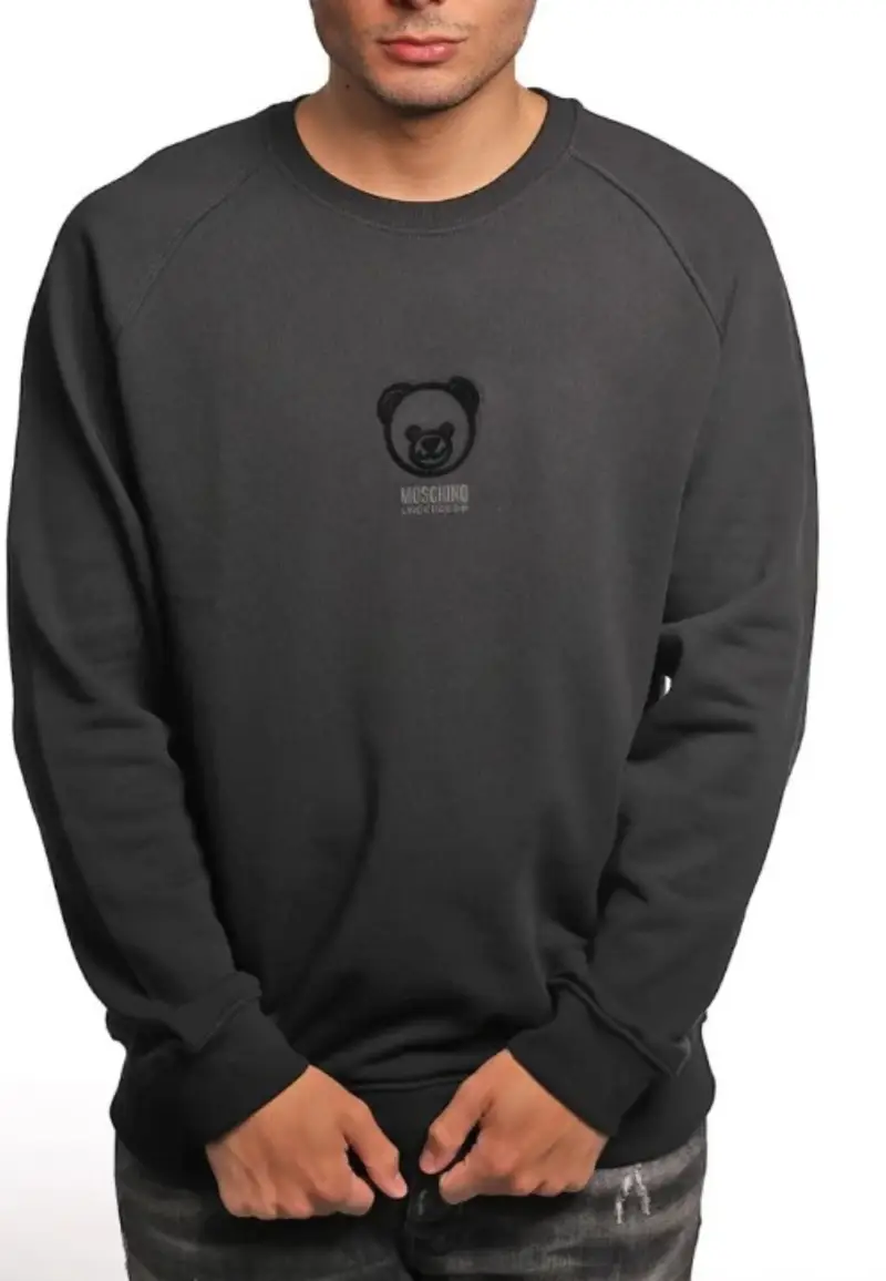 FELPA MOSCHINO UNDERWEAR NERO