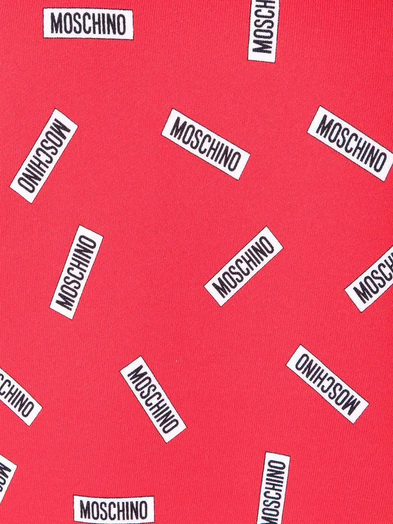 Felpa rossa rettangoli logati miniatura 3