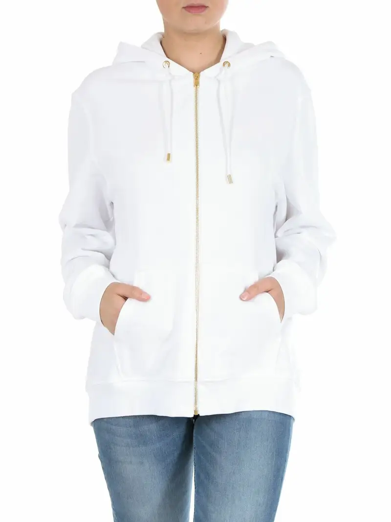 Felpa Teddy paillette Bianco